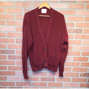 Vintage Lord Jeff The Whaler Rib Mens Cardigan Sweater Size L Grandpa Old Money